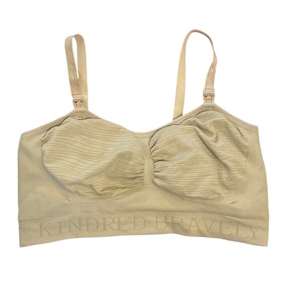 Women L Kindred Bravely Sublime Beige Nude Nursing Maternity Postpartum Bra - Picture 1 of 5